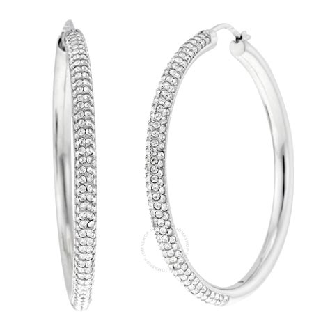 michael kors silver hoop earrings|michael kors stud earrings silver.